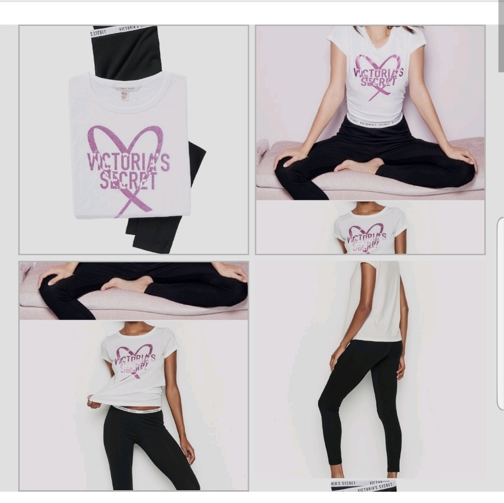 Victoria secret VS Women 2 piece pajama set Medium